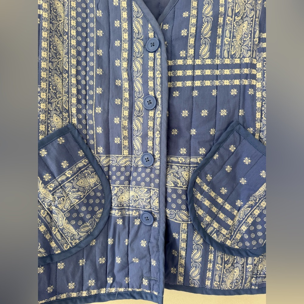 Como Vintage Patchwork Jacket Size Large - image 4